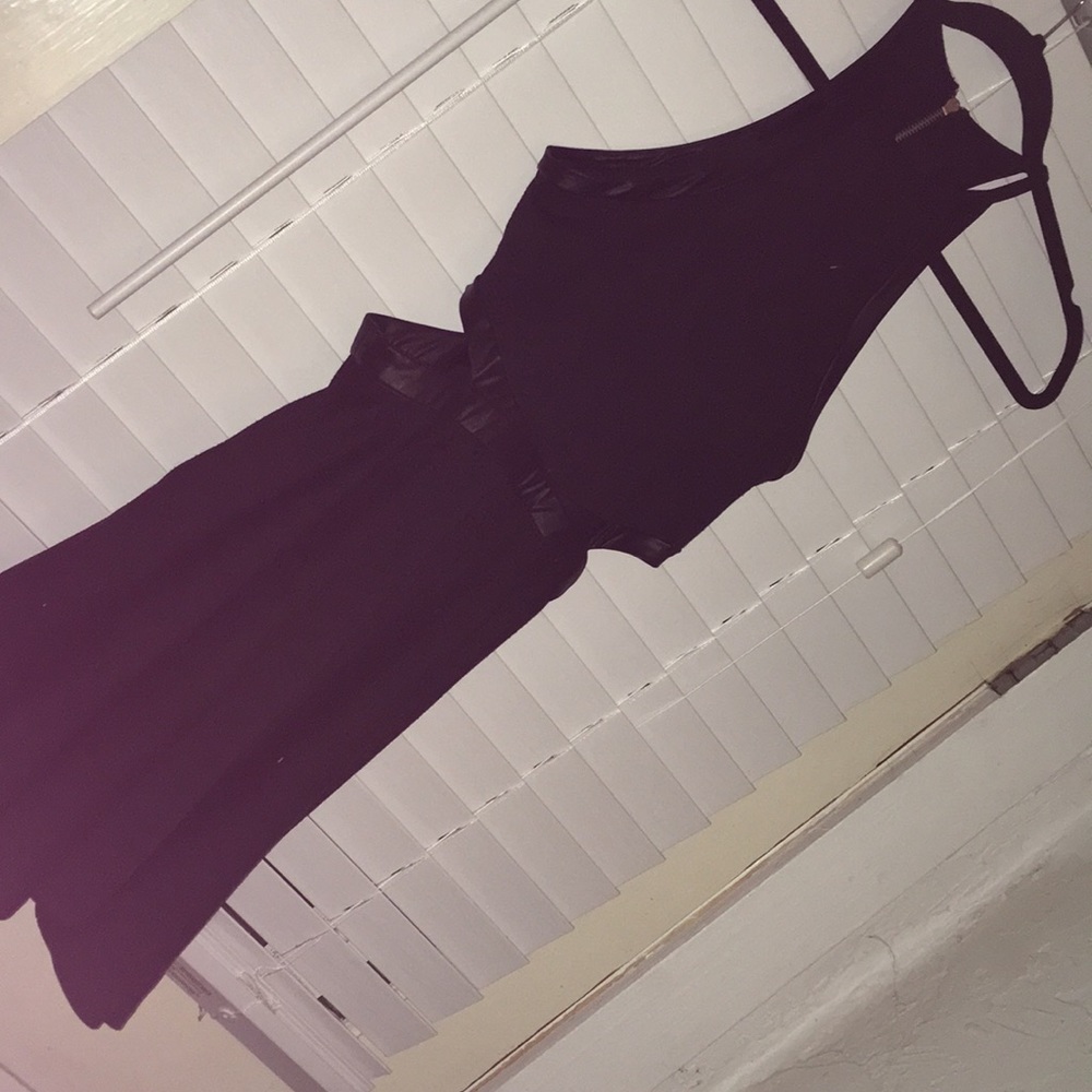 Nasty Gal Black “cut out” peplum cocktail dress